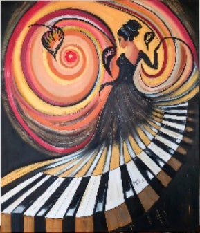 The lady and the piano