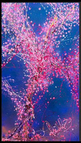 Pink sakura tree